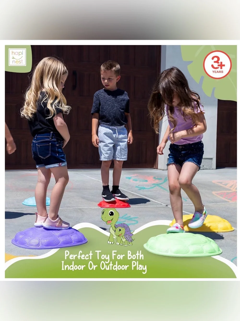 NIB - Hapinest Turtle Balance Stepping Stones for Kids
